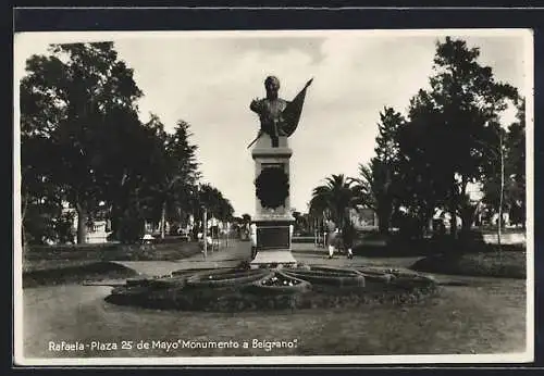 AK Rafaela, Plaza 25 de Mayo Monumento a Belgrano