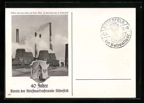 AK Bitterfeld, 40 Jahre Verein der Briefmarkenfeunde