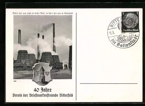 AK Bitterfeld, 40 Jahre Verein der Briefmarkenfeunde