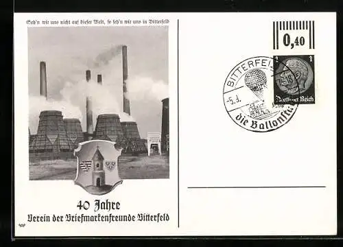 AK Bitterfeld, 40 Jahre Verein der Briefmarkenfeunde