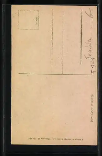 AK Vierländer Trachten, Mädchen vor einem Haus