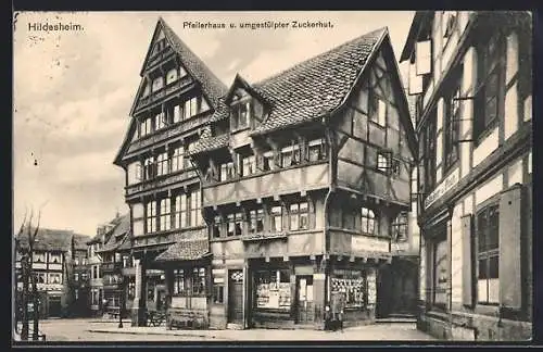 AK Hildesheim, Pfeilerhaus u. umgestülpter Zuckerhut