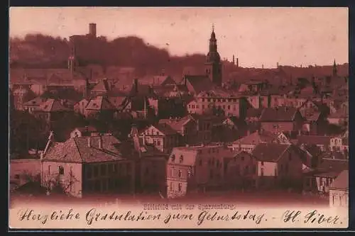 AK Bielefeld, Ortsansicht mit Sparrenburg