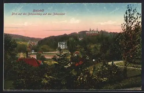 AK Bielefeld, Blick auf Johannisberg und Johannisthal