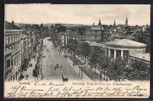 AK Aachen, Friedrich Wilhelmplatz, der Elisenbrunnen