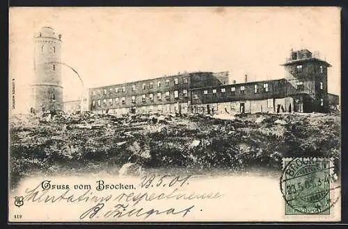 AK Brocken, Aussichtsturm und Hotel