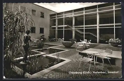 AK Oldenburg i. O., Hallenbad, Innenhof