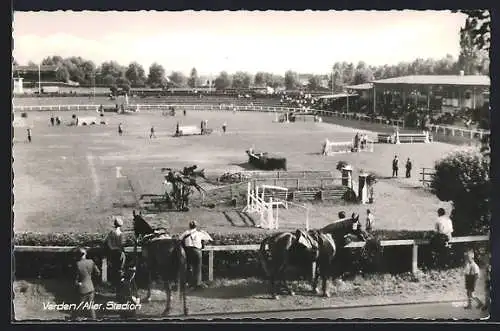 AK Verden, Pferdesportstadion, Aufbau der Sprungelemente