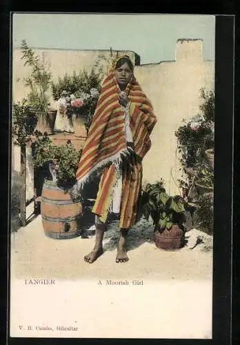 AK A Moorish Girl, arabische Volkstypen