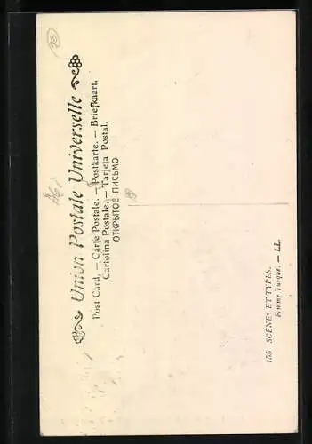 AK Turkish Woman, Egyptian Types and Scenes