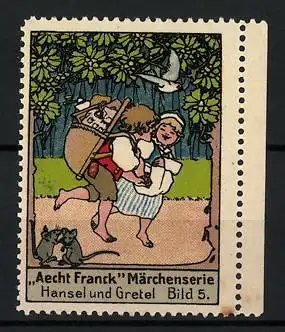 Reklamemarke Aecht Franck Kaffeezusatz, Märchenserie Hänsel & Gretel, Bild 5