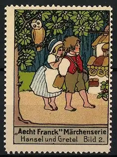 Reklamemarke Aecht Franck Kaffeezusatz, Märchenserie Hänsel & Gretel, Bild 2