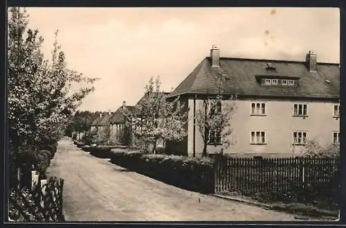 AK Oelsnitz / Erzg., Blick in die Schillerstrasse