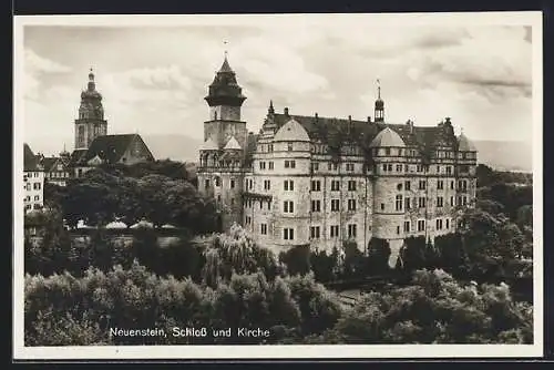 AK Neuenstein / Öhringen, Schloss und Kirche