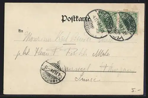 AK Freiburg / Breisgau, Partie an Oberlinden