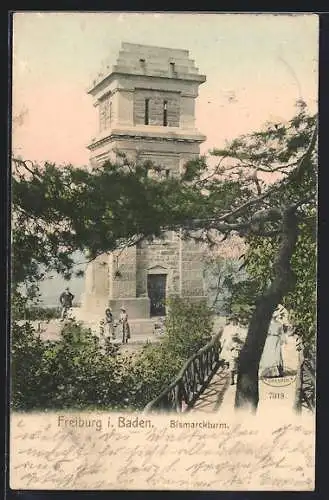 AK Freiburg / Breisgau, Partie am Bismarckturm