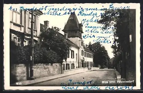 AK Wien-Plötzleinsdorf, Strassenpartie