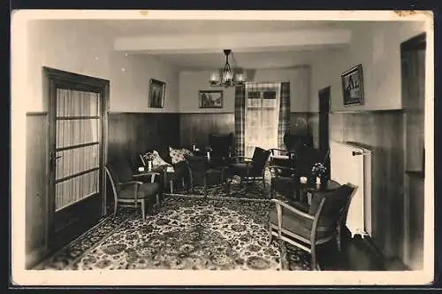 AK Wien XXIII, Erholungsheim Haus am Wienerwald, Aufenthaltsraum