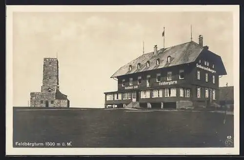 AK Feldberg / Schwarzwald, Gasthaus zum Feldbergturm