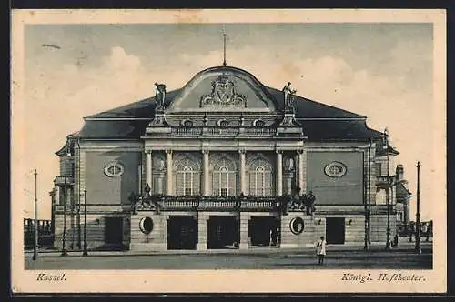 AK Kassel, vor dem Königlichen Hoftheater