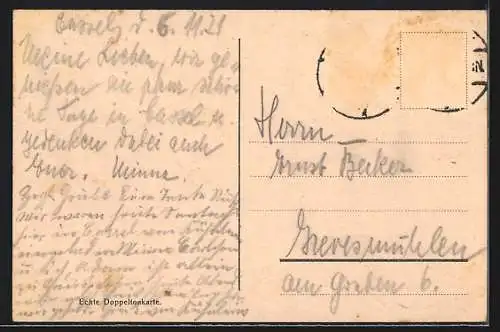 AK Kassel, vor dem Königlichen Hoftheater