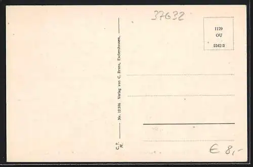 AK Eschershausen / Lenne, Partie an der Kirche