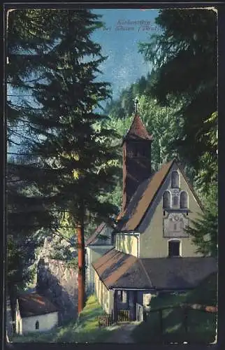AK Kössen, Ansicht der Kirche Maria Klobenstein