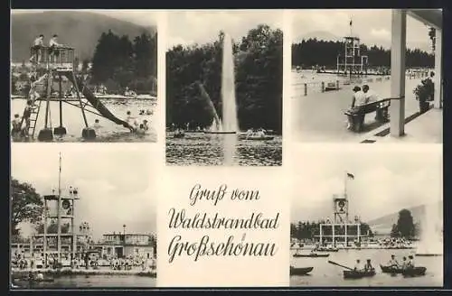 AK Grossschönau / Sachsen, Gruss vom Waldstrandbad