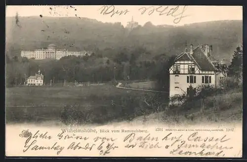 AK Kassel-Wilhelmshöhe, Blick vom Rammelsberg