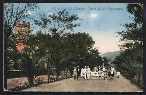 AK La Laguna /Tenerife, Paseo de la Universidad