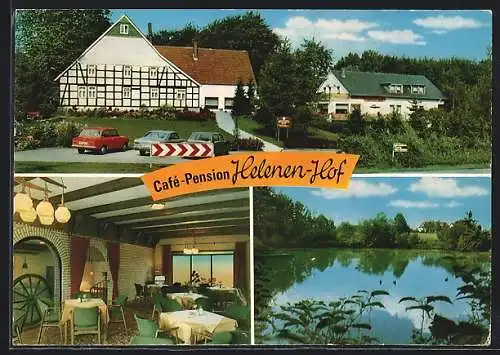 AK Bünde /Bad Randringhausen, Cafe Pension Helenen-Hof