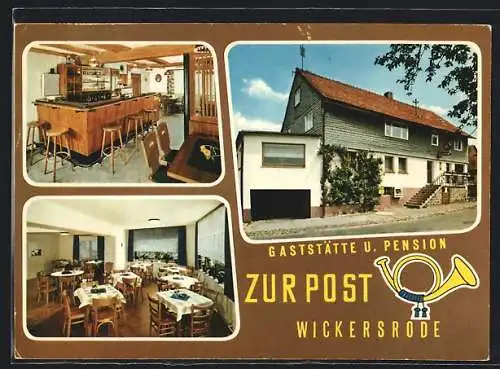 AK Wickersrode, Gasthaus und Pension Zur Post