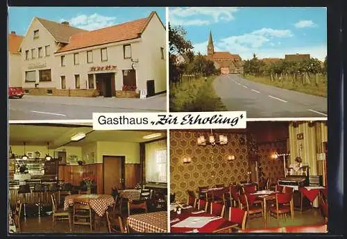 AK Duderstadt, Gasthaus zur Erholung, Strassenpartie