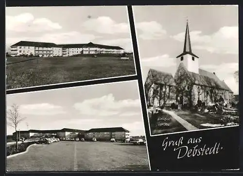 AK Debstedt, Kirche und Friedhof, Neubauten