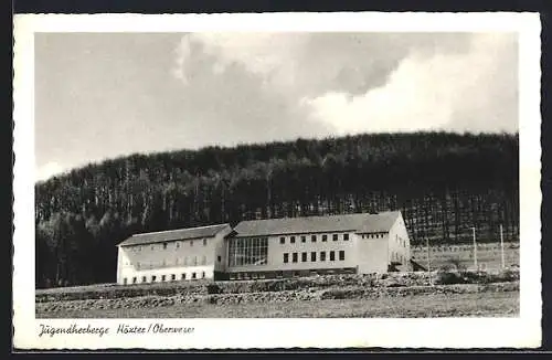 AK Höxter /Weser, Jugendherberge mit Waldblick