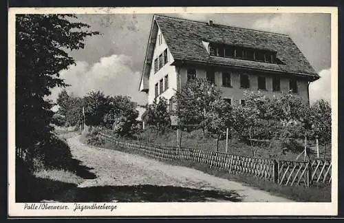 AK Polle /Oberweser, Jugendherberge mit Strasse