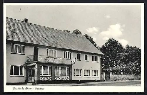 AK Wenzen, Gasthaus W. Ahrens, Ansicht von der Strasse