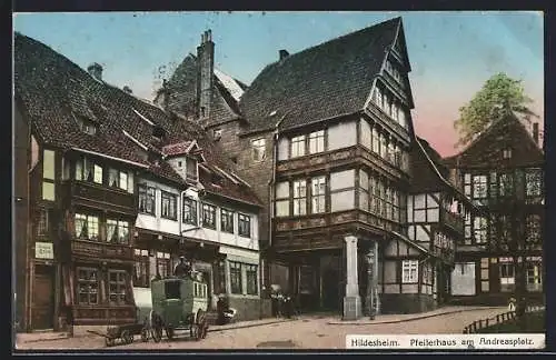 AK Hildesheim, Pfeilerhaus am Andreasplatz