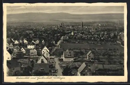 AK Göttingen, Blick über die Dächer der Stadt