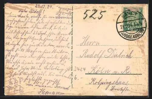 AK St. Andreasberg i. H., Genesungshaus Oderberg-Gebhardsheim im Schnee