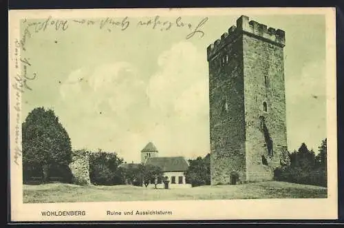 AK Wohldenberg, Ruine und Aussichtsturm