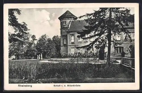 AK Rheinsberg, Schloss von der Billardbrücke
