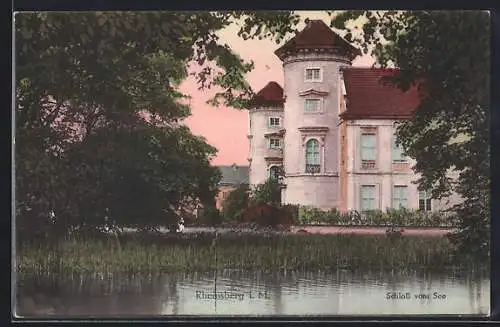 AK Rheinsberg i. M., Schloss vom See