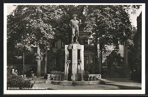 AK Bielefeld, Partie am Leineweberbrunnen