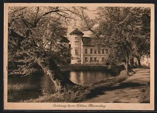 AK Rheinsberg, Parkweg beim Schloss