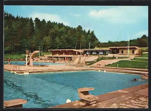 AK Sigmaringen, Ansicht vom Schwimmbad