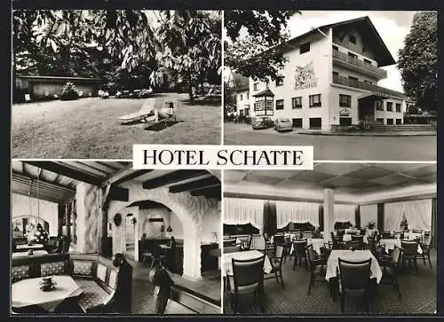 AK Neuhaus i. Solling, Hotel Schatte mit Tiroler Jägerkeller