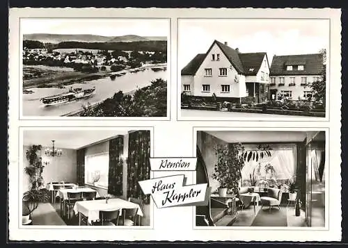 AK Wehrden / Weser, Hotel Haus Kappler und Ortsmotiv