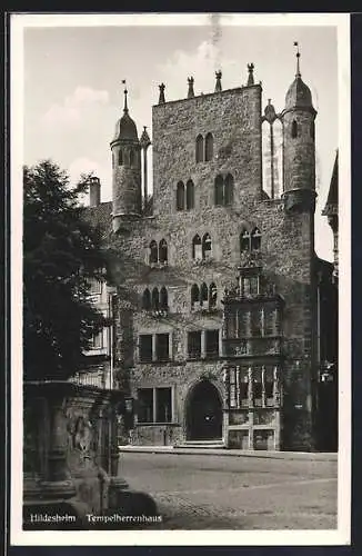 AK Hildesheim, Blick auf das Tempelherrenhaus