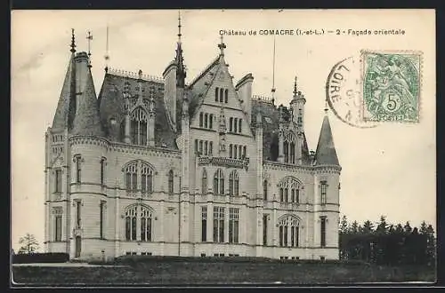 AK Comacre, Le Chateau, Facade orientale